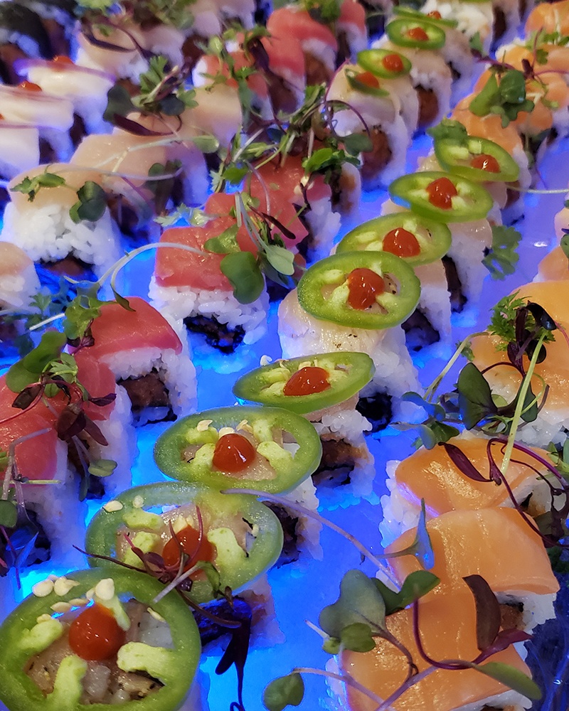 Close Up Image Of Sushi by Yooshi Sushi Catering Event Production