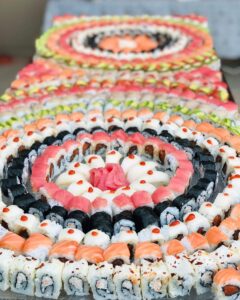 round sushi array